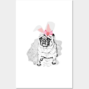 Rabbit ears puppy Posters and Art